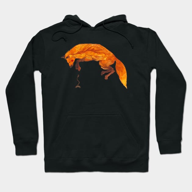 Jumping fox Hoodie by asya_lisina